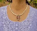 Radha Krishna Locket Tulsi Mala