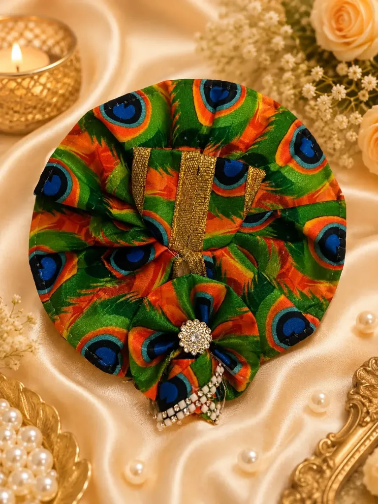Divine Shringar Set – Poshak with Mukut for Laddu Gopal - Size 1
