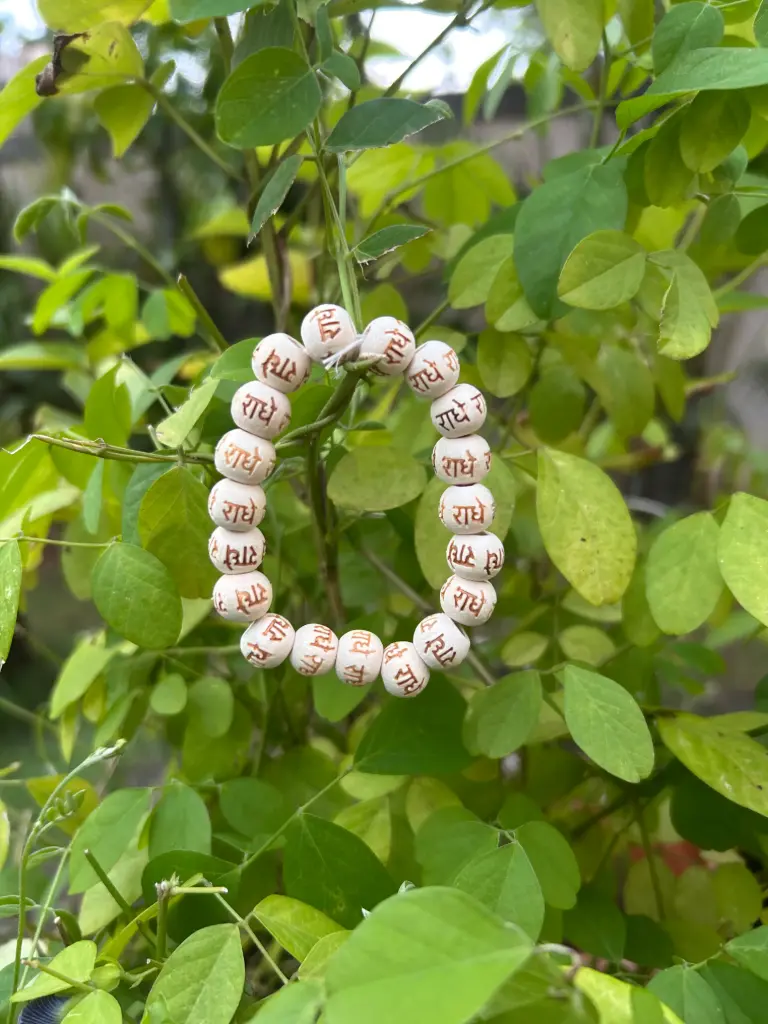 Radhe Radhe Cream Bracelet