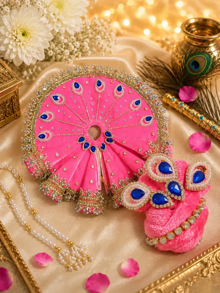 Premium Laddu Gopal Poshak No. 5 with Pagdi – Janmashtami Special