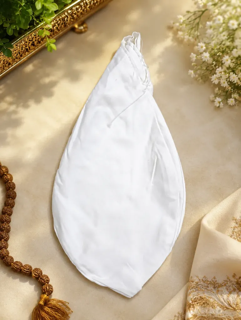 Premium Bead Bag (Mala Jholi) for Tulsi Japa Mala | Soft Cotton Chanting Bag