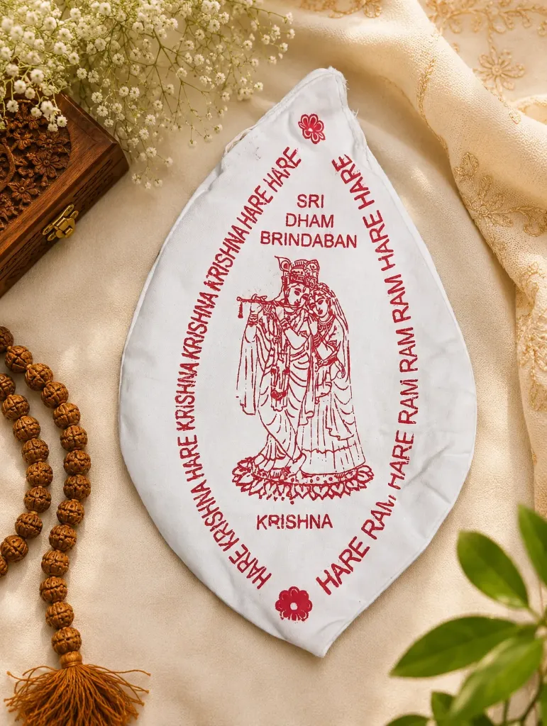 Adivine Premium Bead Bag for Tulsi Mala | Soft Cotton Japa Bag