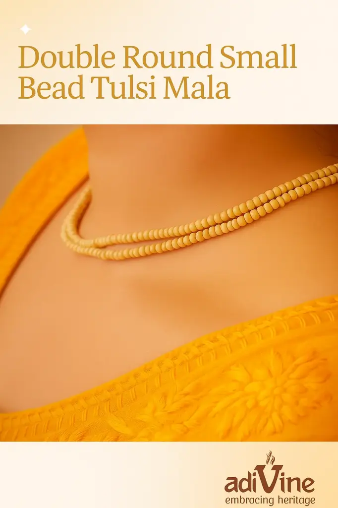 Two Round Small Bead Tulsi Kanthi Mala