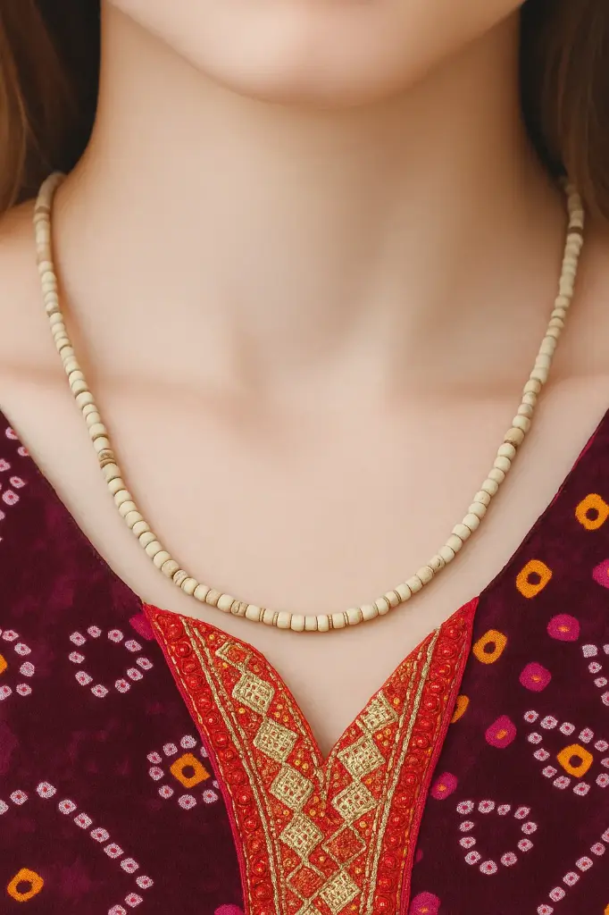 Adivine Tulsi Kanthi Mala – Medium Bead Single Round