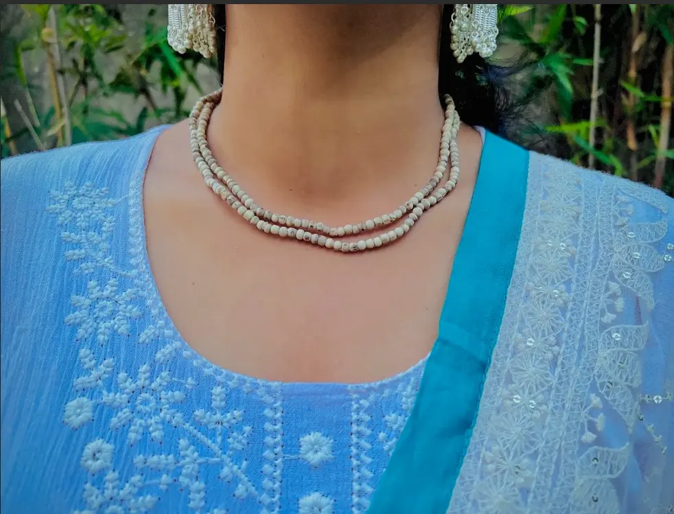Adivine Medium Bead Two Round Tulsi Kanthi Mala