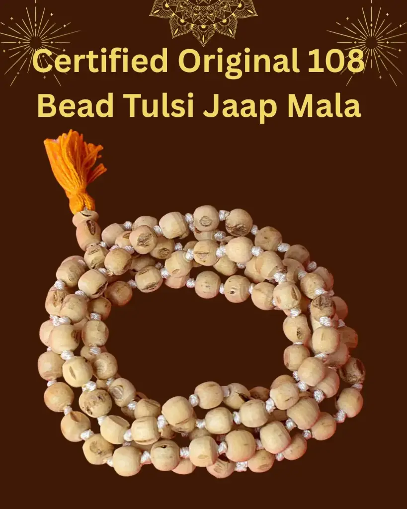 Certified 108 Bead Tulsi Jaap Mala