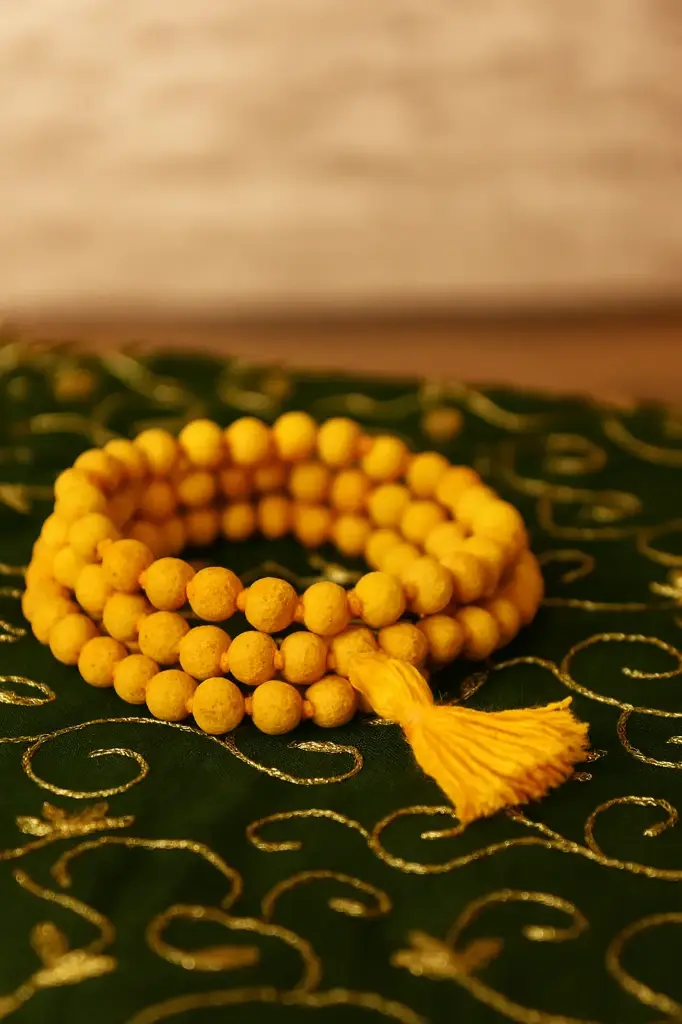 Natural Turmeric (Haldi) Mala 108+1 Beads