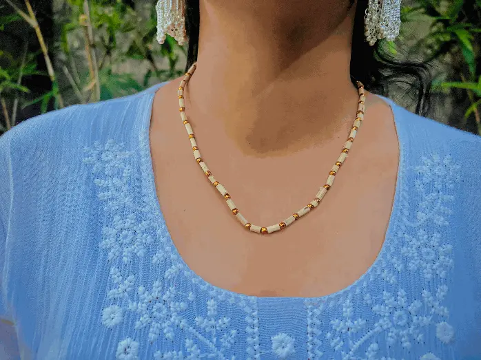 Golden Moti Tulsi Mala