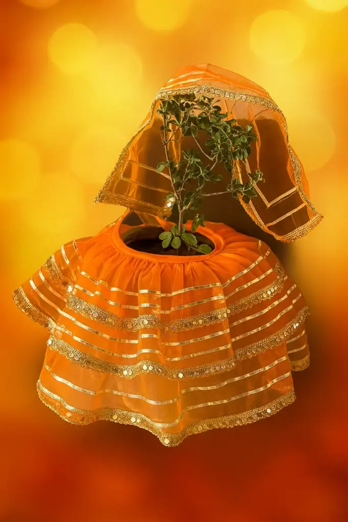 Adivine Tulsi Dress – Divine Poshaak for Tulsi Mata