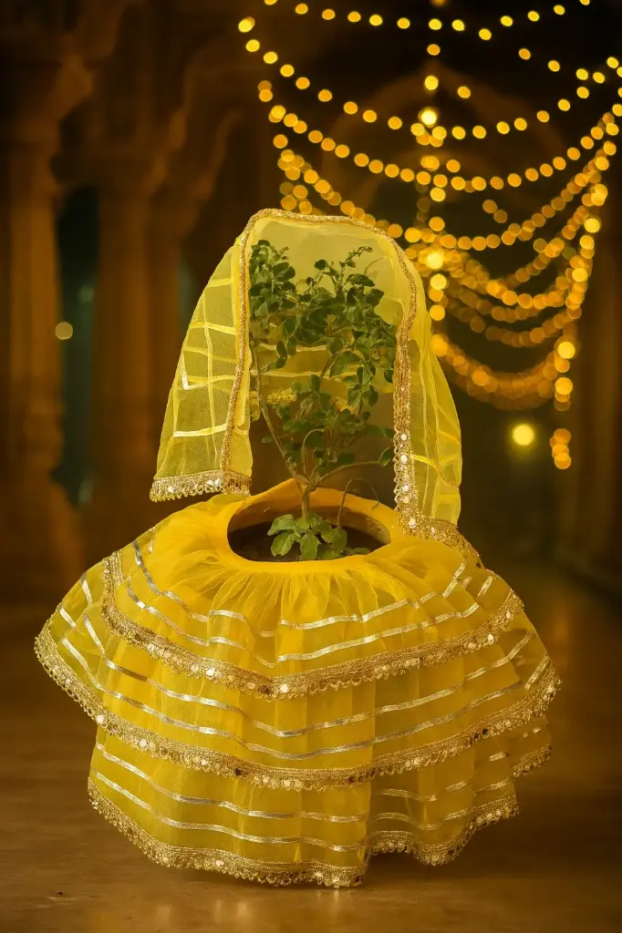 Adivine Tulsi Dress – Divine Poshaak for Tulsi Mata