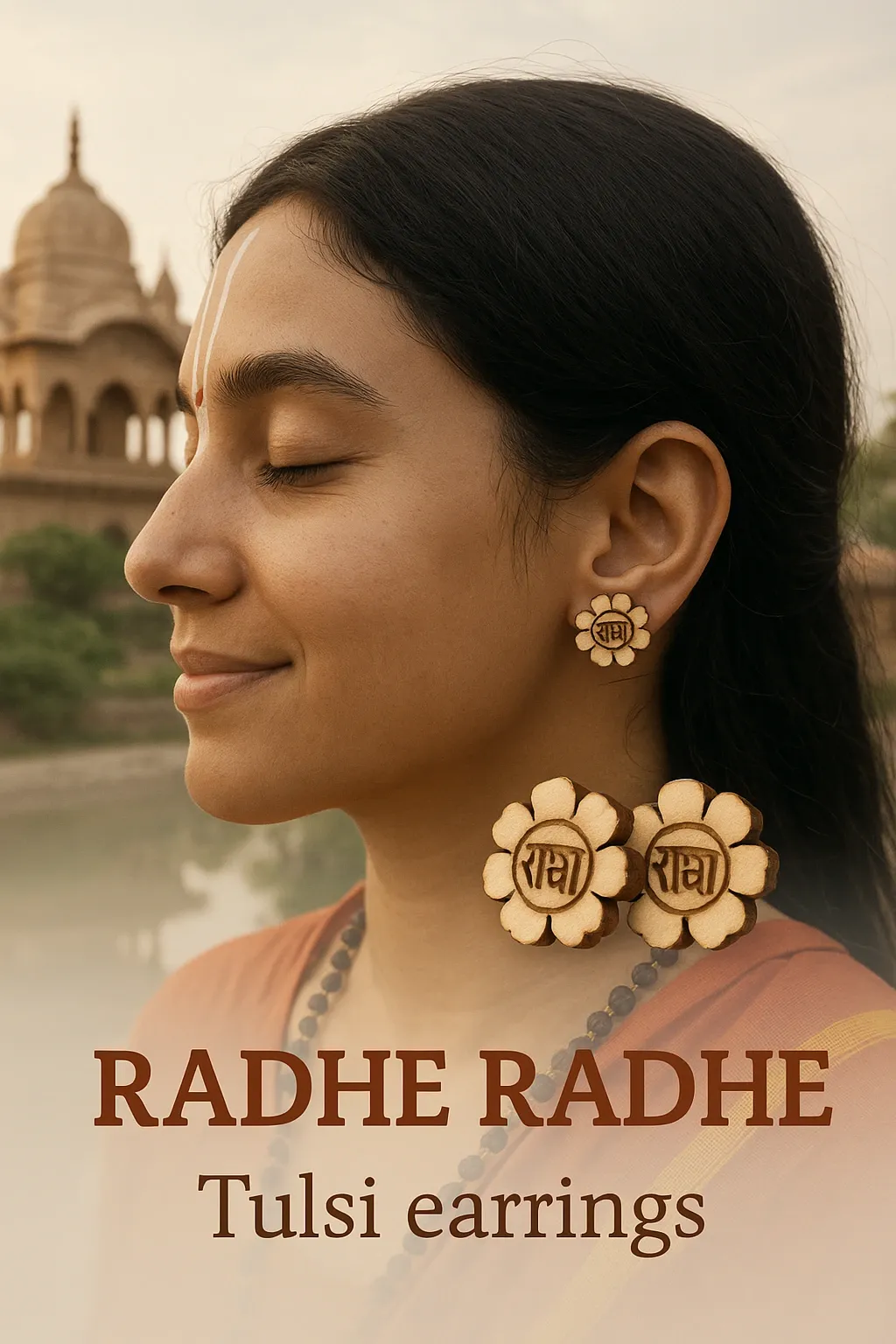 Adivine Tulsi Earrings – Divine Adornments for Tulsi Mata