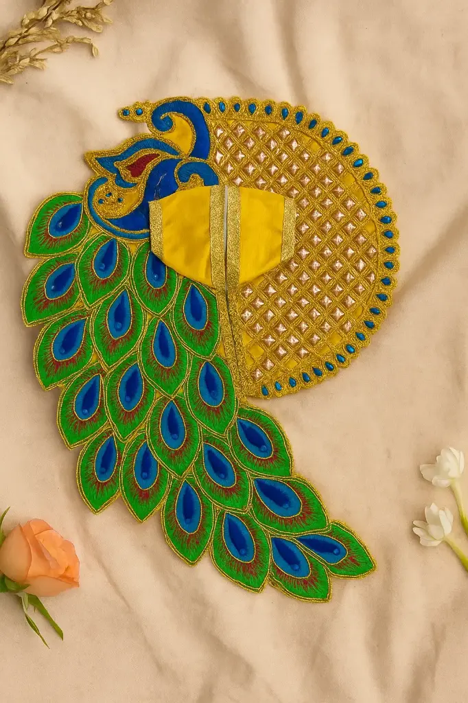 Krishna Bhagwan Poskakh Mor Design 001
