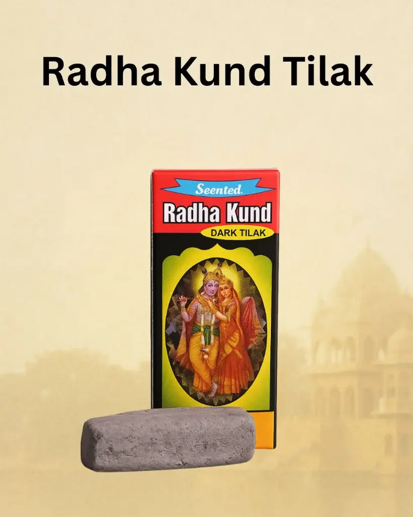 Original Radha Kund Tilak | Sacred Tilak from Shri Radha Kund, Govardhan | Adivine Vrindavan
