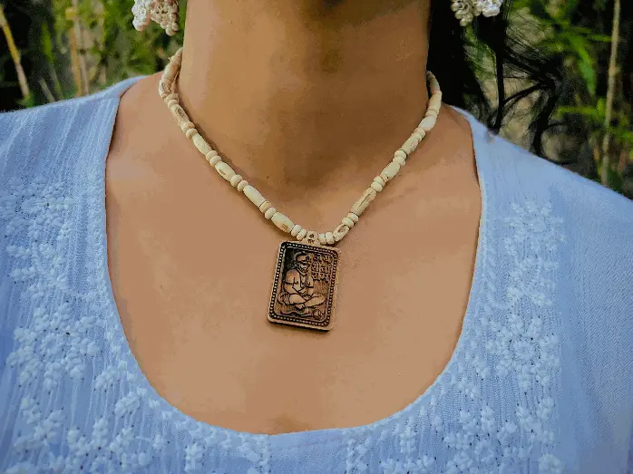 Hanuman Ji Locket Tulsi Mala