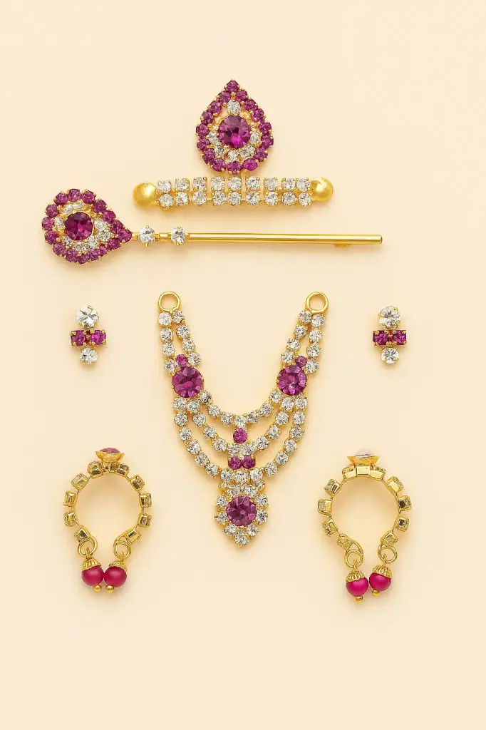 Laddu Gopal Shringar Jewellery Set