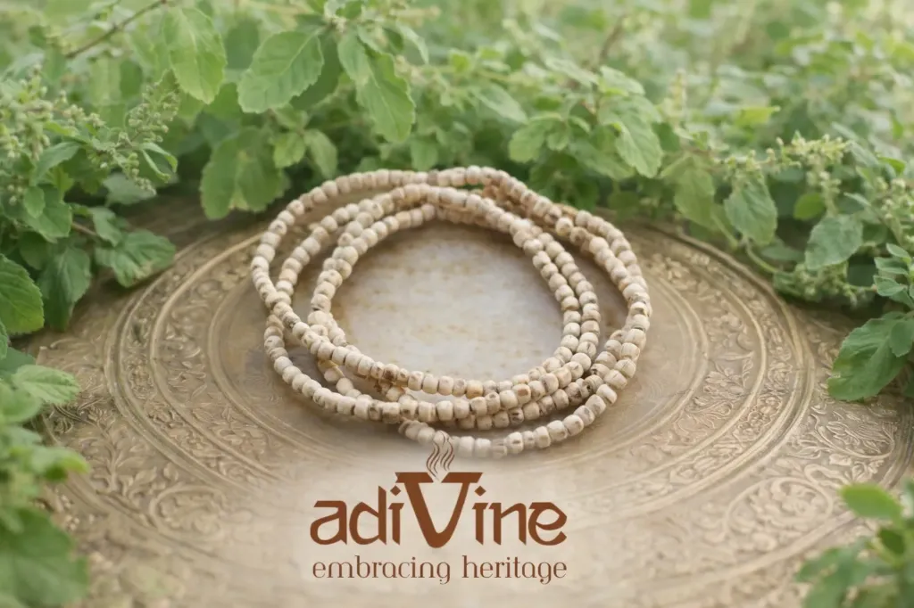 Original Two Round Tulsi Kanthi Mala 🌿