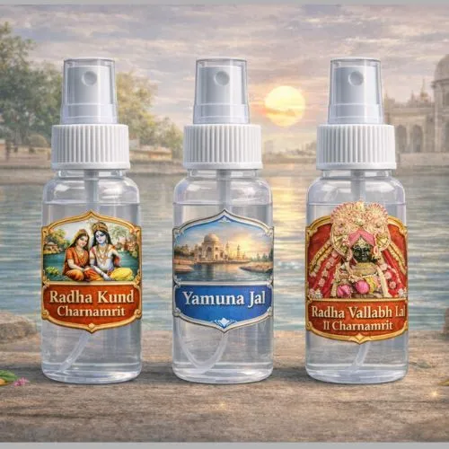 Radha Vallabh Ji Charnamrit, Radha Kund Charnamrit and Yamuna Jal