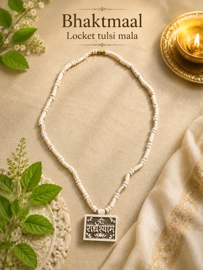 ✨ Bhaktmaal Locket Tulsi Mala ✨