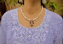 Radha Krishna Locket Tulsi Mala
