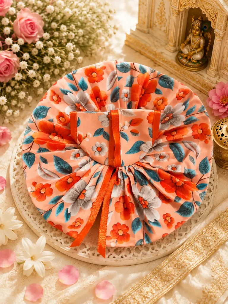 Soft Cotton Laddu Gopal Poshakh Size 3 – Comfortable Daily Seva Dress