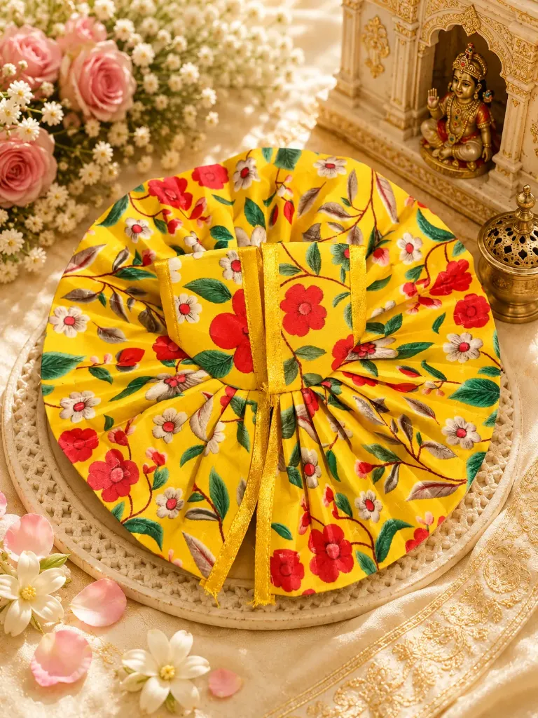 Soft Cotton Laddu Gopal Poshakh Size 3 – Comfortable Daily Seva Dress