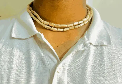 Chitralekha Ji Type Tulsi Kanthi Mala – Two Round