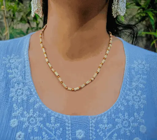Golden Moti Tulsi Mala